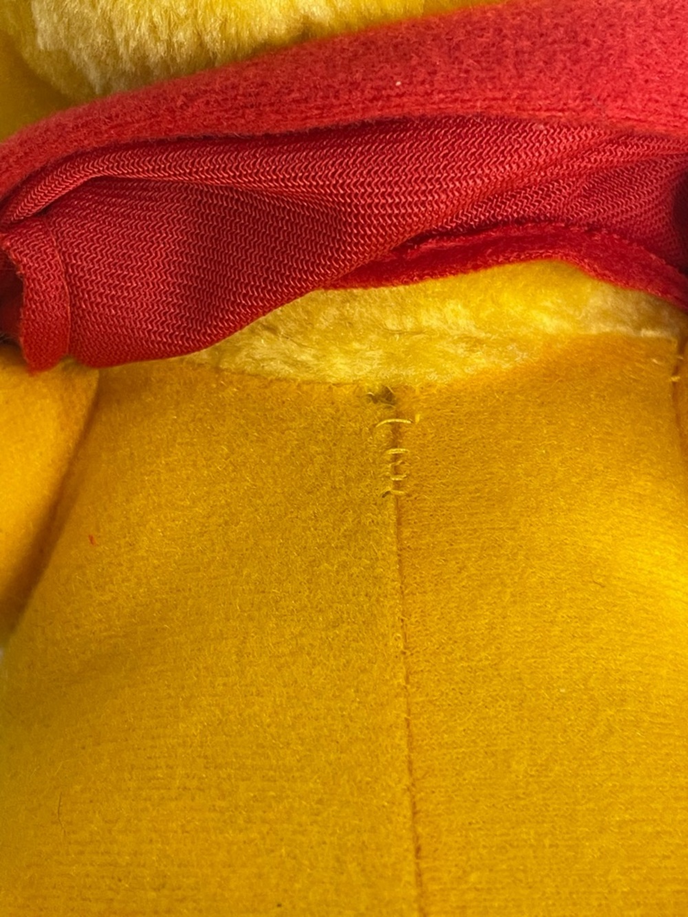 Vintage Winnie The Pooh Plush Large Plastic Eyes Red Shirt 80s 90s ✔️Description - Picture 11 of 12